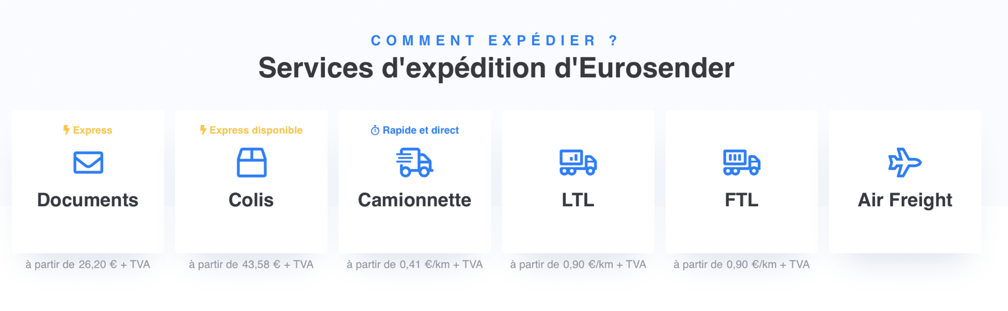 Envoyer des colis en Espagne ou en France