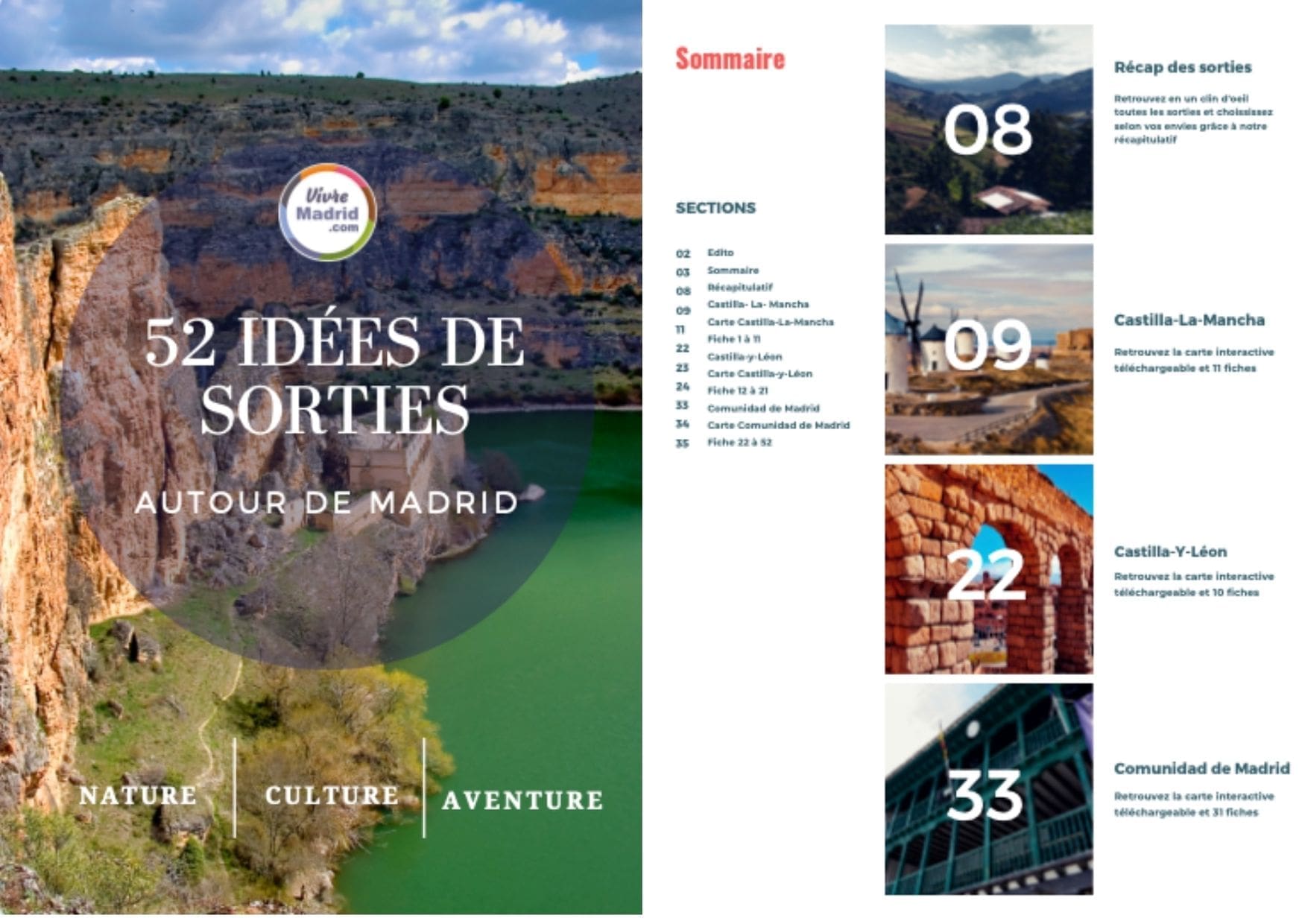 Guide fiche produit (3) 52 idées de sorties autour de Madrid