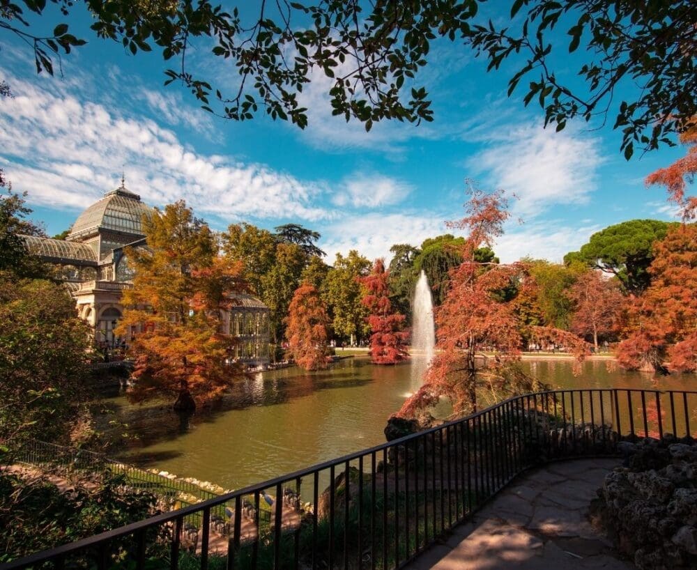 madrid en automne au retiro parc