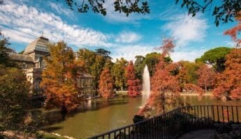 madrid en automne au retiro parc