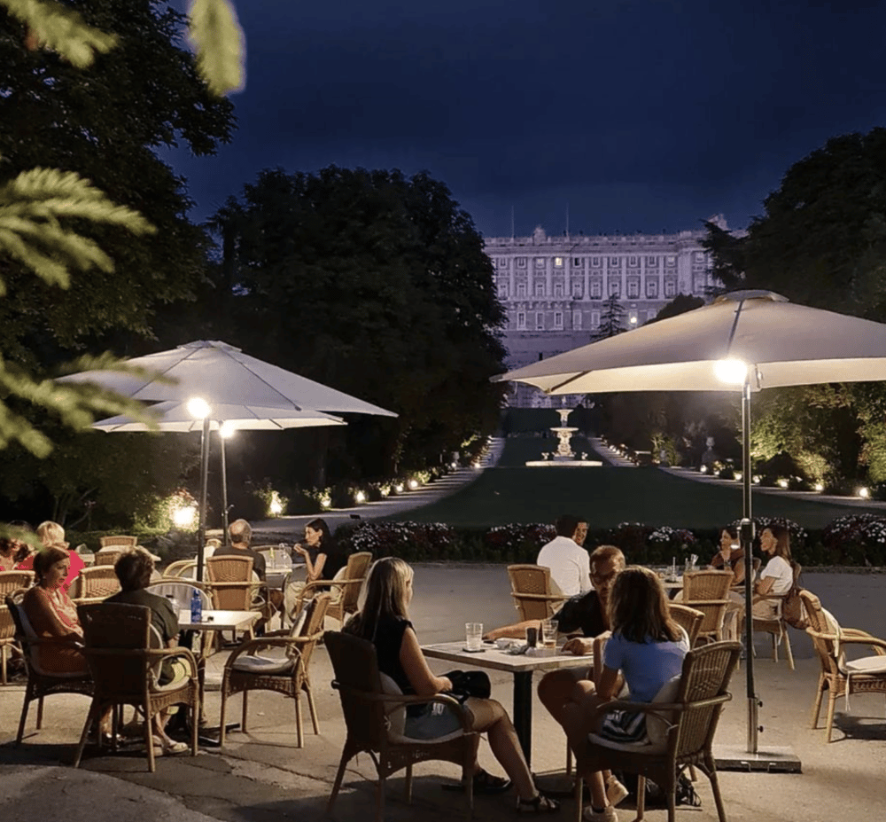 terraza del palacio real madrid