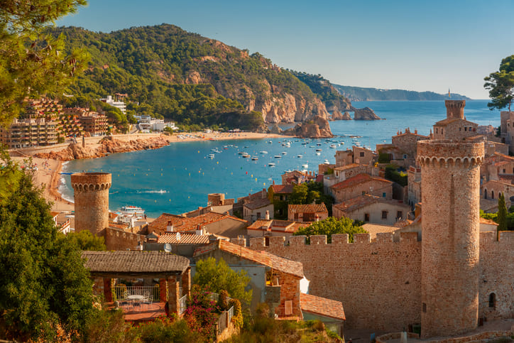 Tossa de Mar sur la Costa Brava - en Catalogne