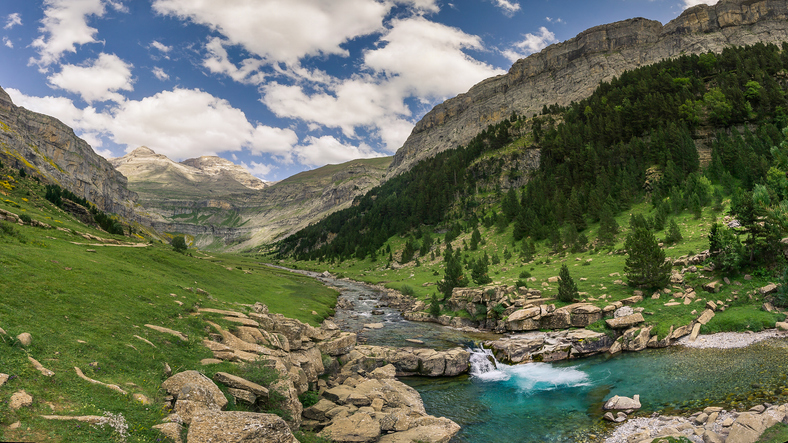 Parque nacional español Ordesa y Monte Perdido