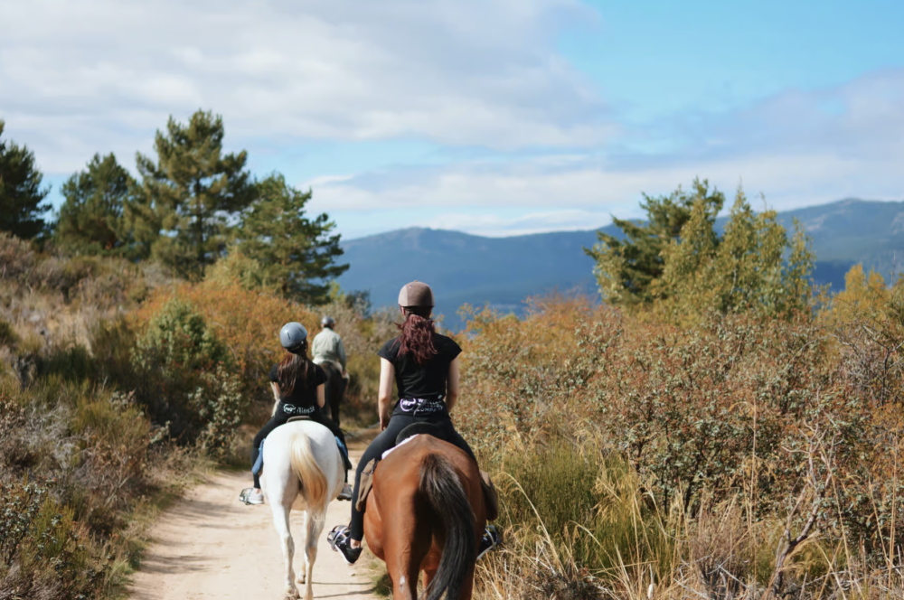Randonnée à cheval dans le parc national de la Sierra del Guadarrama