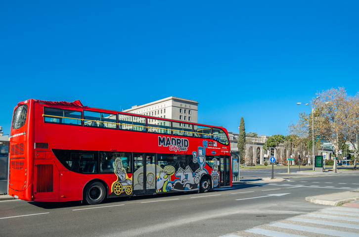 Bus touristique à Madrid