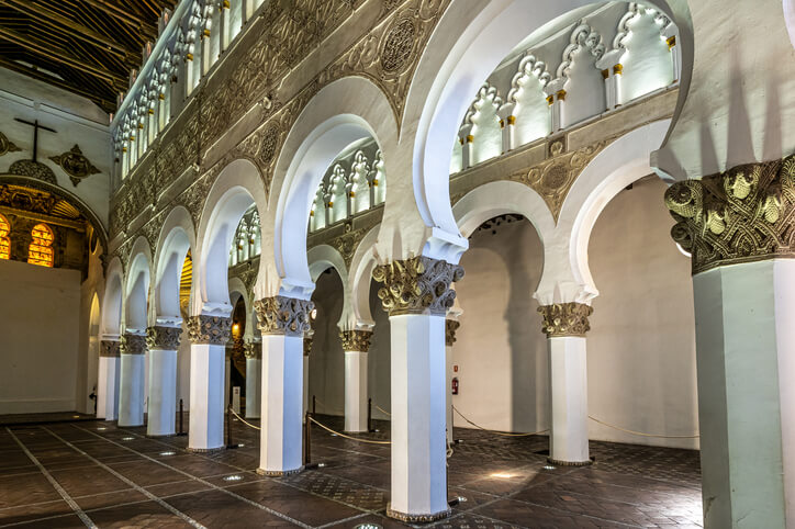La synagogue Santa María la Blanca de Tolède