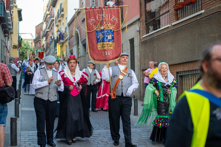 Procession des « Castizos » de San Cayetano à Madrid