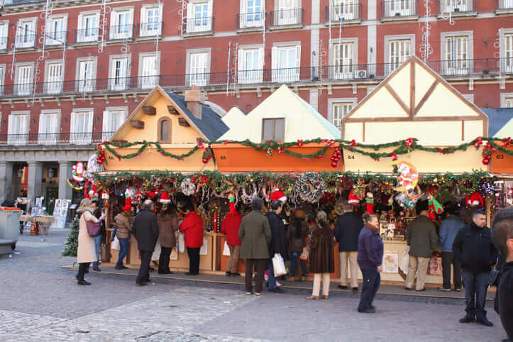 Mercado navideño en Madrid