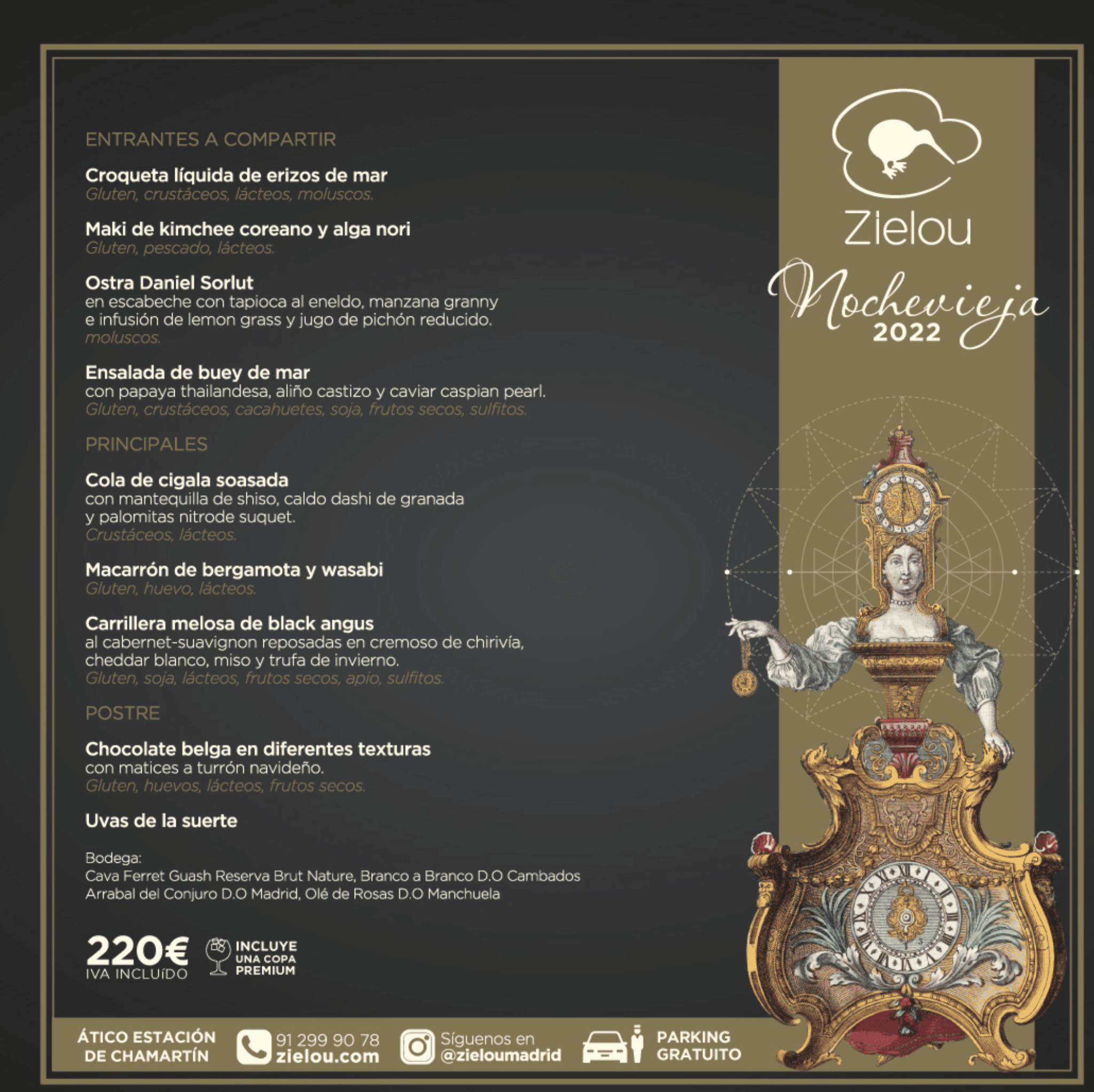 el zielou madrid menu