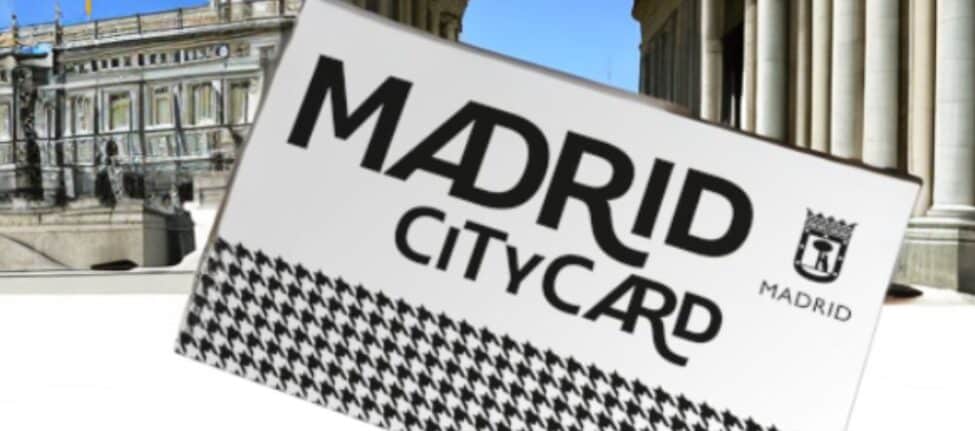 madrid city. card